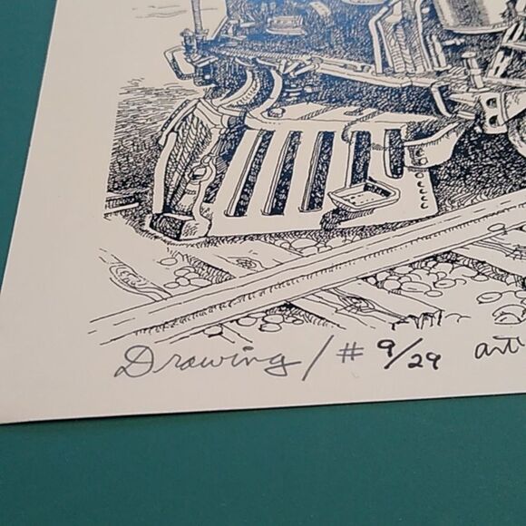 Paul Anthony Lee Vintage Train Art Print "The Great Hudson New York Central 1920 - Picture 8 of 14